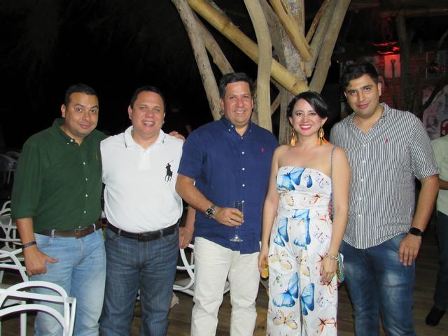 Rodrigo Hernández, Jimmy Puentes Méndez, el Alcalde de Neiva, Carolina Acosta y Josué Benavides.